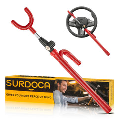 SURDOCA front view showing bright yellow alloy lock and visual deterrent