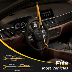 SURDOCA installed on steering wheel illustrating quick three-second lock