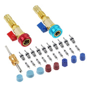 SURIEEN front view of toolset showing red and blue couplers for fast service