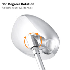 surpassme left bar-end mounted mirror showing improved rear visibility while riding