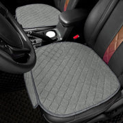 surpassme front seat covers grey packaging showing two-piece set and key features