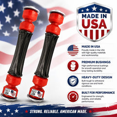 Suspension Dudes Code Red bushing close-up demonstrating durable, low-deflection material
