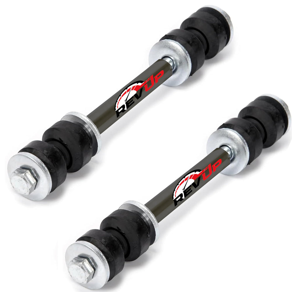 suspension dudes front sway bar links packaging showing kit contents and fitment benefit