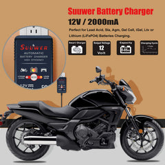 suuwer close up of battery clip and O‑ring terminal for secure, easy connection
