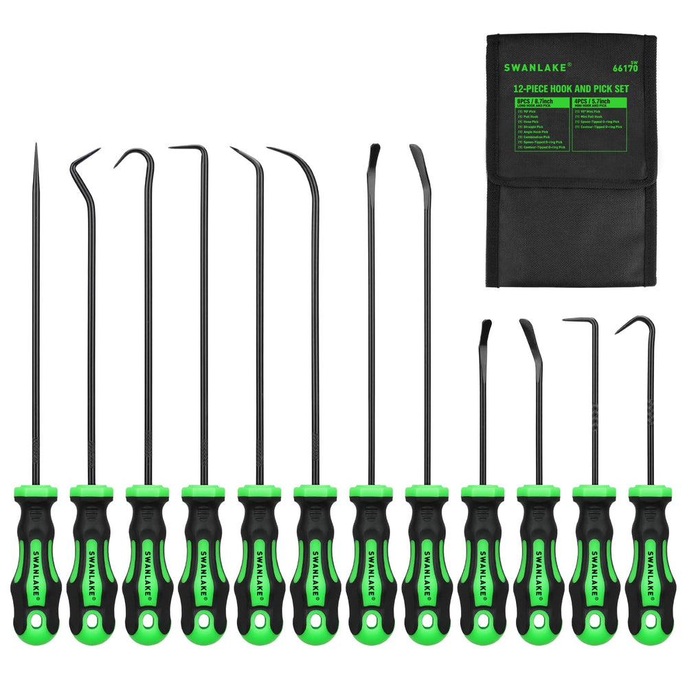 SWANLAKE GARDEN TOOLS front packaging showing complete 12-piece kit and benefits