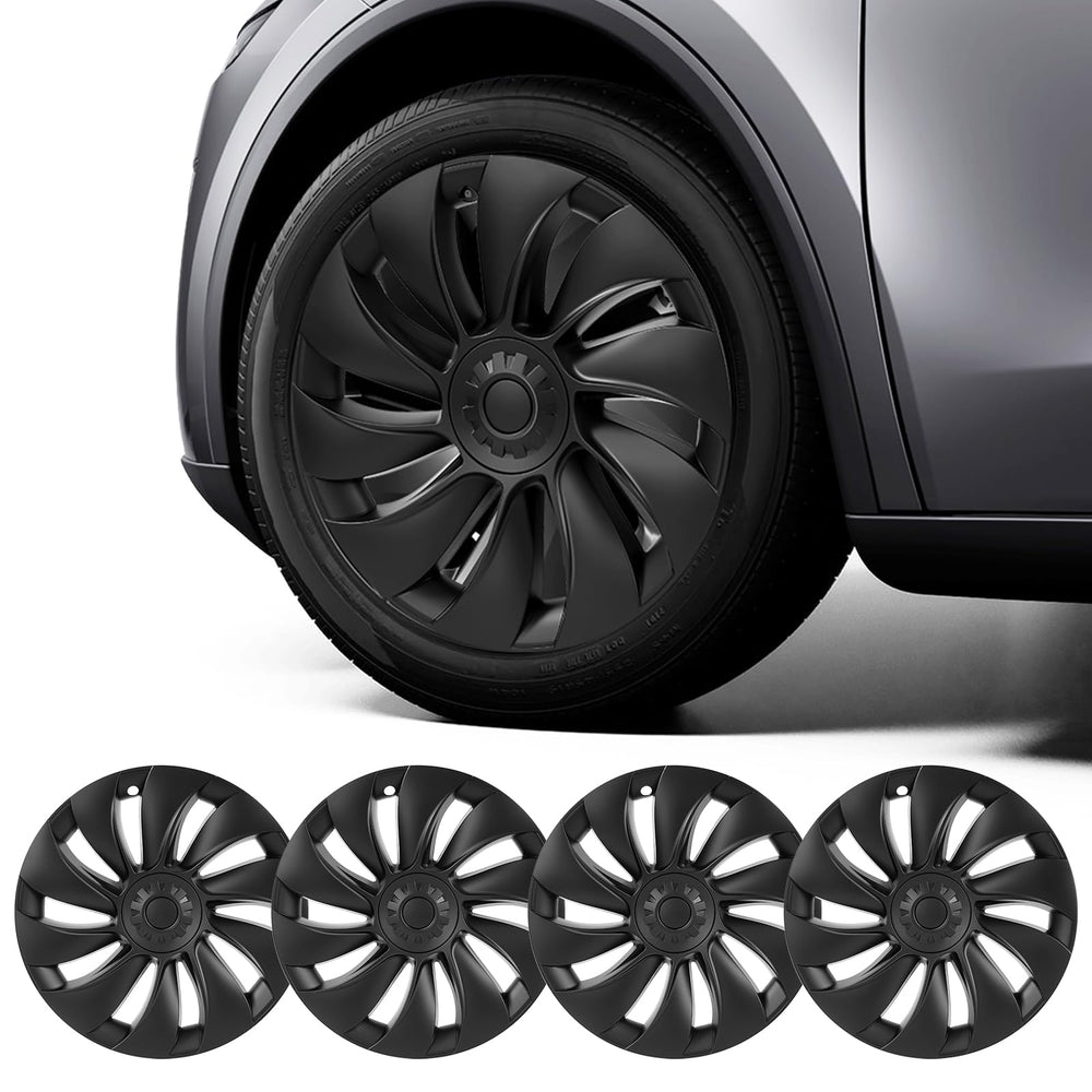 Sweetglow front view of wheel cover showing fit and style, improves appearance