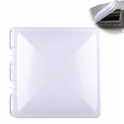 Swess front view vent cover showing full 13x13 lid protecting vent