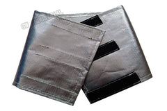 SWI heat shield beside ruler showing 24-inch size for fit verification