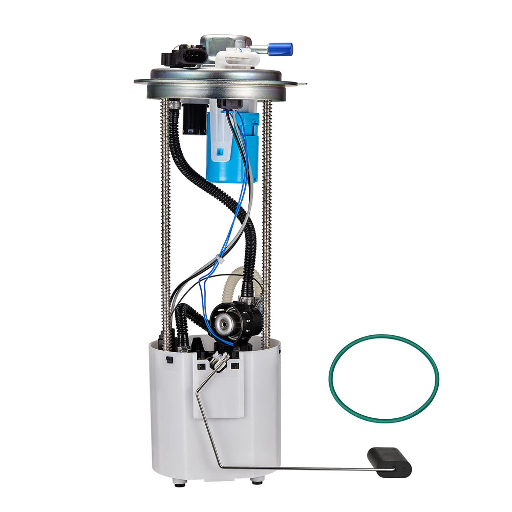 Swift-Run front view of fuel pump assembly showing connector and mounting flange for correct fit