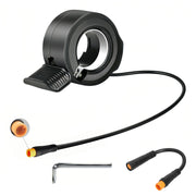 SWRXEarn 130X front view showing compact throttle housing and brand benefit