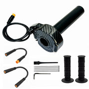 SWRXEarn throttle front view showing durable housing and smooth twist benefit