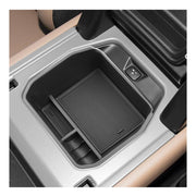 SXCY installed front view showing tidy Defender armrest and improved access