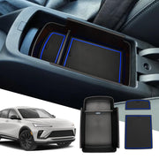 SXCY front view of console organizer tray showing tidy compartments benefits quick access