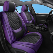 Sxikin front view showing purple black seat covers and stylish protection