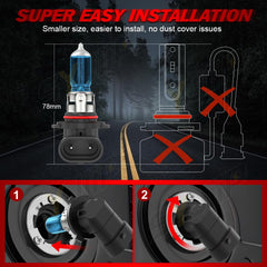 SYJIIP bulb installed in Chevy Colorado headlamp for improved visibility