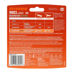 SYLVANIA 9003 close-up of filament and glass highlighting precise construction and clarity