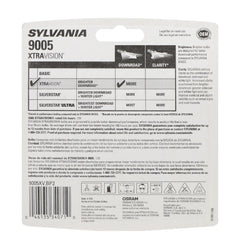 SYLVANIA 9005 close-up filament view highlighting durable construction