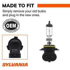 SYLVANIA bulb installed in headlamp demonstrating easy plug-and-play fit