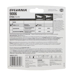 SYLVANIA single 9006 XtraVision bulb close-up highlighting build quality