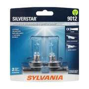 SYLVANIA 9012 packaging front showing two bulbs and benefit of paired replacement