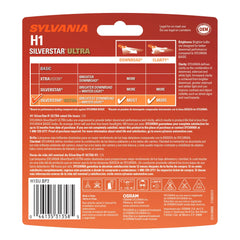 SYLVANIA close-up of bulb filament and glass for detail clarity and quality assurance