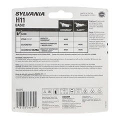 SYLVANIA H11 close-up filament and base highlighting durable construction