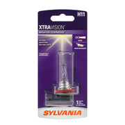 SYLVANIA H11 XtraVision front packaging showing bulb and benefits