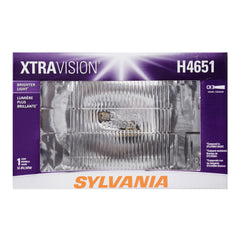 SYLVANIA H4651 front view showing sealed beam and reflector for brighter output