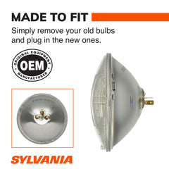 SYLVANIA H6024 installed in housing demonstrating direct-fit replacement convenience