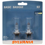 SYLVANIA H7 front packaging showing product and compatibility benefits