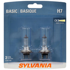 SYLVANIA H7 front packaging showing product and compatibility benefits