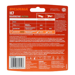 SYLVANIA close-up of H7 bulb glass and base highlighting durable construction