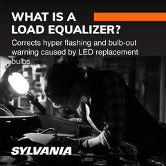 SYLVANIA load equalizer heat sink close-up showing cooling fins for lower operating temperature