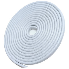 SYOAUTO front view of white door edge guard showing product packaging and coverage benefit