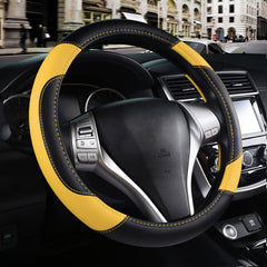szttswamp front view showing black and yellow cover enhances car interior
