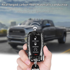 T-carbon back profile with keychain attached providing secure carry and quick access