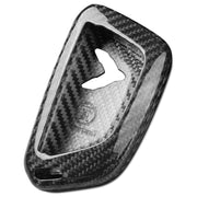 T-carbon front view of Corvette C8 keyfob showing neat profile and protection