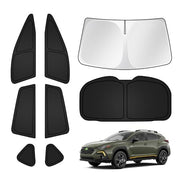 T TGBROS front windshield cover fitted on Crosstrek for cooler cabin