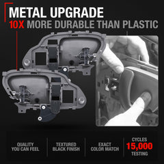 T1A interior handle installed in truck door illustrating smooth operation and OEM fit