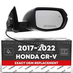 T1A passenger mirror front view showing complete assembly and OEM look