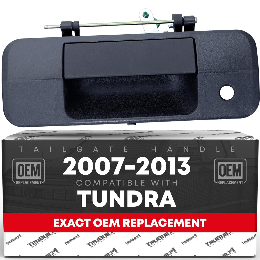T1A front view handle showing textured black finish and OEM fit benefit