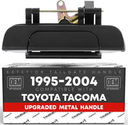 T1A front view of tailgate handle showing clean fit and restored appearance