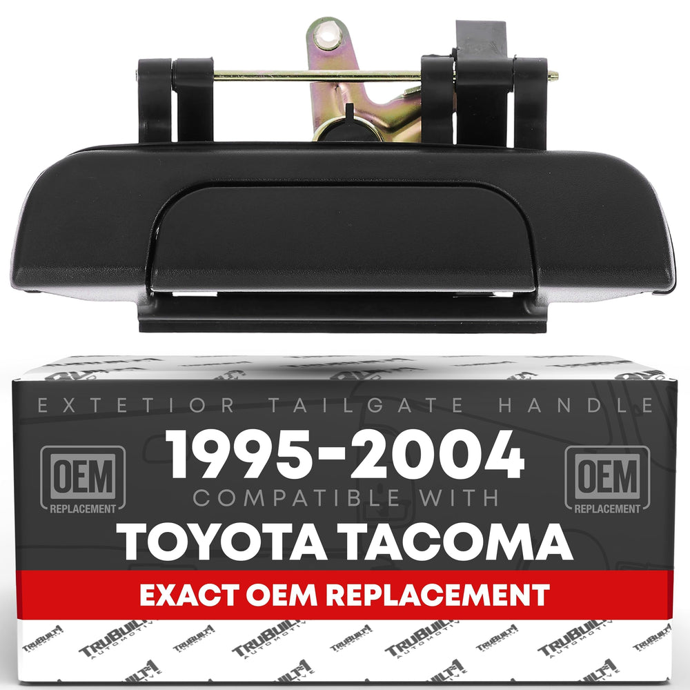 T1A front view handle showing shape and OEM fit, improves tailgate look