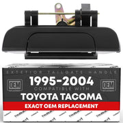 T1A front view handle showing shape and OEM fit, improves tailgate look