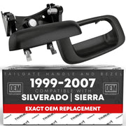 T1A front view tailgate handle showing fit and alignment benefit