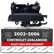 T1A front view handle showing textured black finish and OEM fit benefit