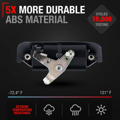 T1A handle installed on Toyota tailgate demonstrating fit and restored function benefit