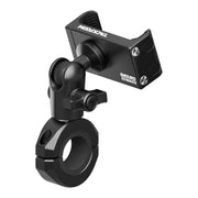 Tackform front-mounted phone mount showing secure grip and durability