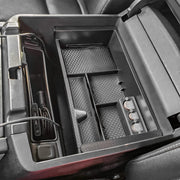 TACOBRO front view of the console insert showing neat compartments and improved organization