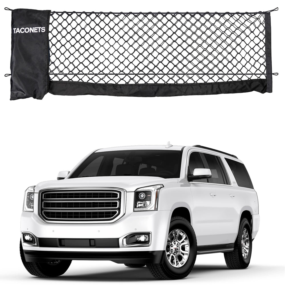 TacoNets front view installed in cargo area showing secure containment benefit